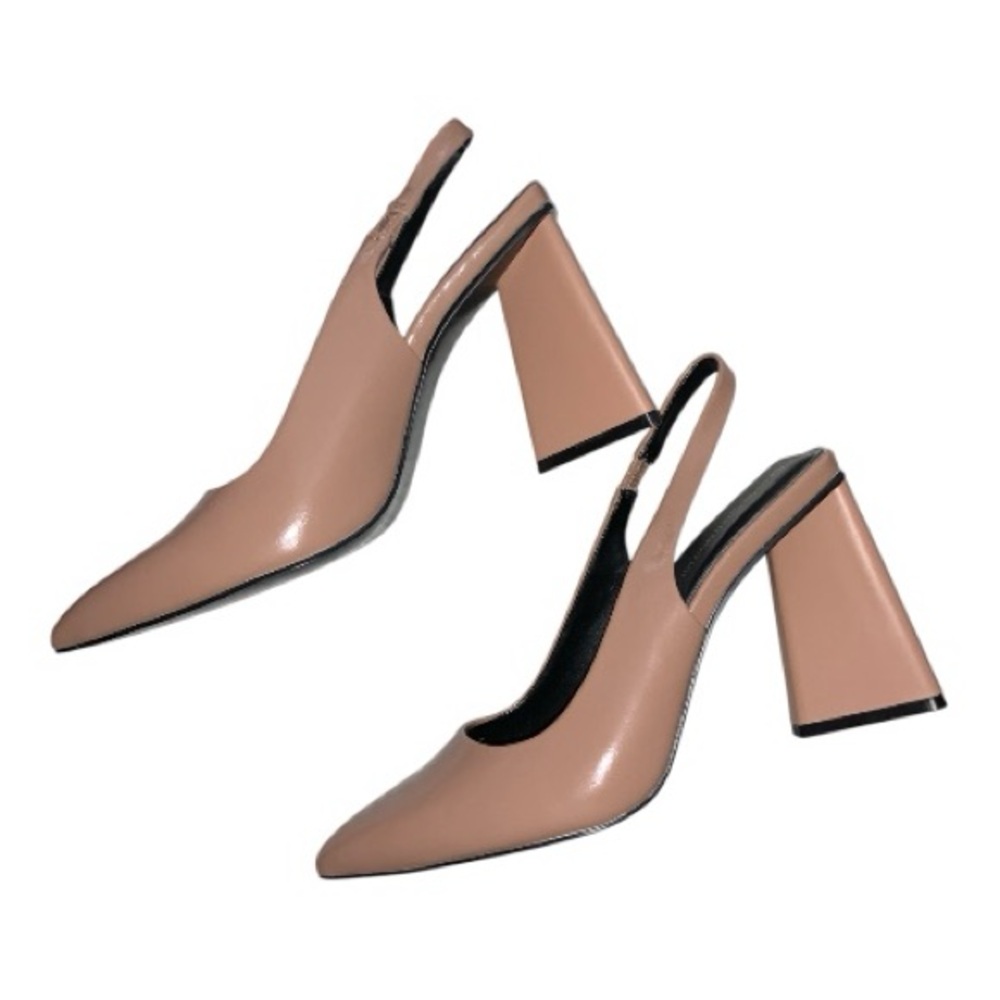 BCBGeneration Beige Slingback Heels - image 2